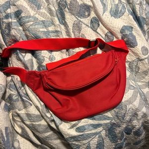 Red waist bag